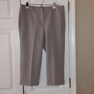 Larry Levine khaki dress capris  Sz 10P